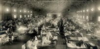 emergency hospital during influenza epidemic camp funston kansas ncp